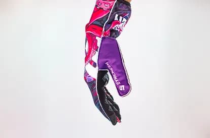 Grip M3 Kraken pre-curved palm, purple thumb panel