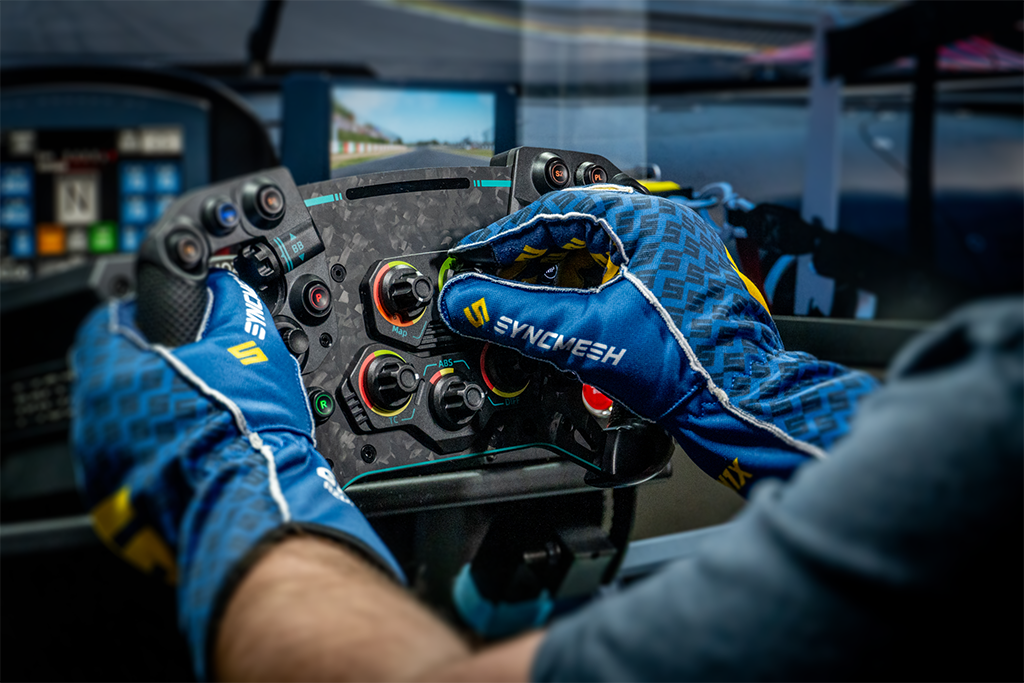 Grip M1X sim racing gloves with silicone Grips