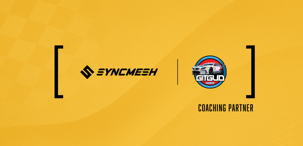 partnership graphics between gitgud racing and syncmesh